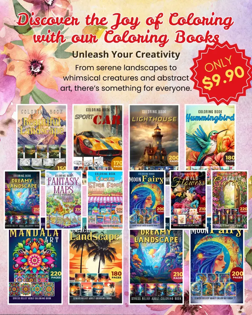 [BACB001] COMBO - Adult Coloring Books
