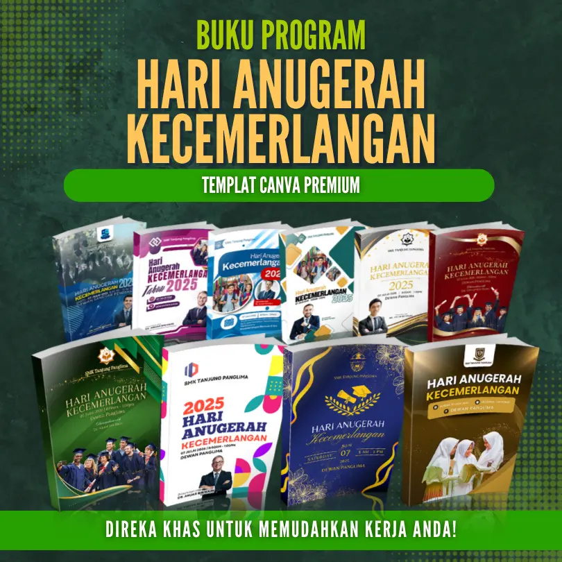 [BPHA001] BUNDLE - 10 Canva Template Buku Hari Anugerah