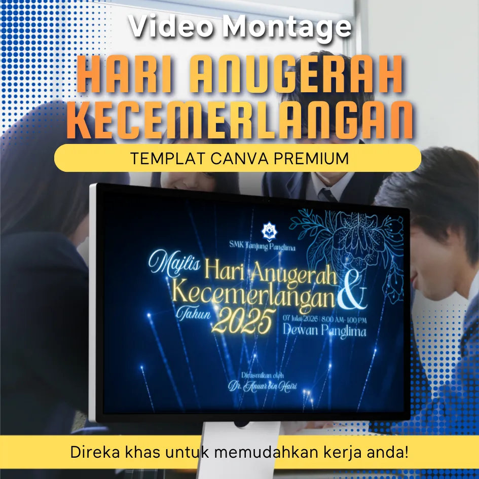 [MHA001] Canva Template - Video Montage Hari Anugerah MHA001
