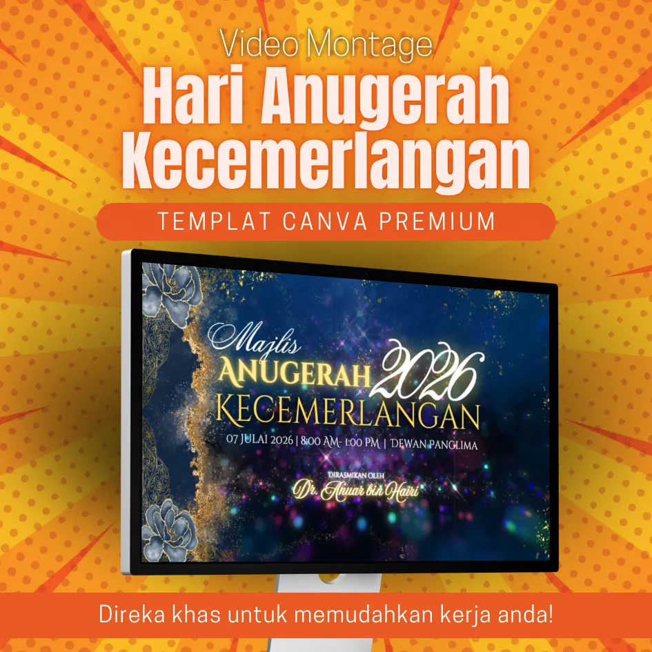 Canva Template - Video Montage Hari Anugerah MHA003