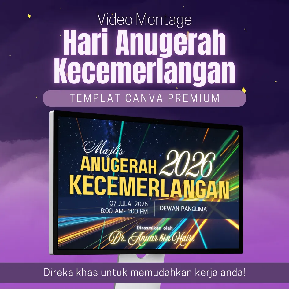 [MHA004] Canva Template - Video Montage Hari Anugerah MHA004