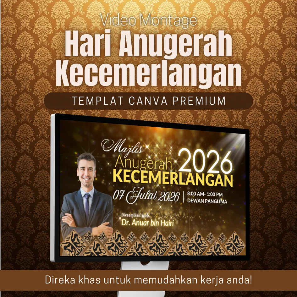 Canva Template - Video Montage Hari Anugerah MHA006