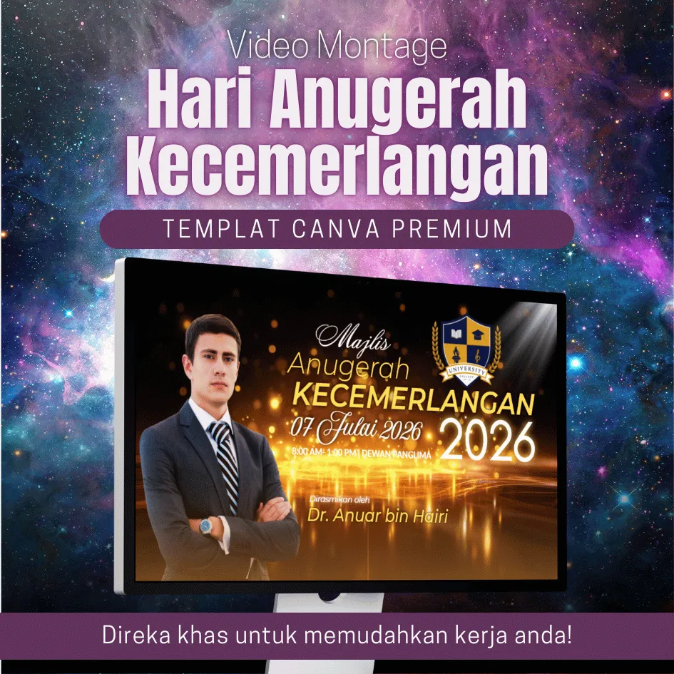 Canva Template - Video Montage Hari Anugerah MHA007