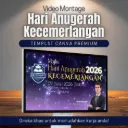 Canva Template - Video Montage Hari Anugerah MHA008