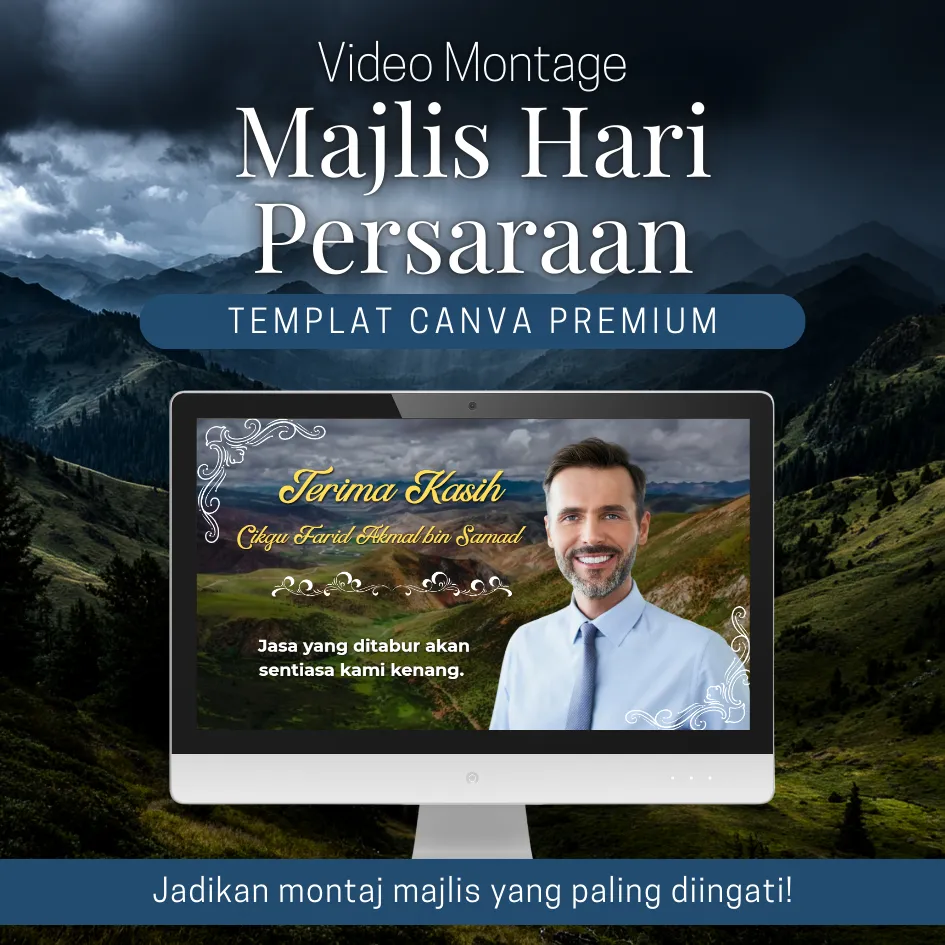 [MHP001] Canva Template - Video Montage Majlis Hari Persaraan MHP001