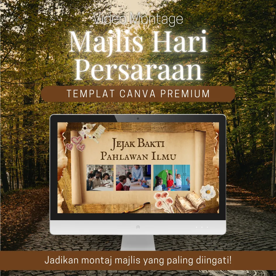 [MHP002] Canva Template - Video Montage Majlis Hari Persaraan MHP002