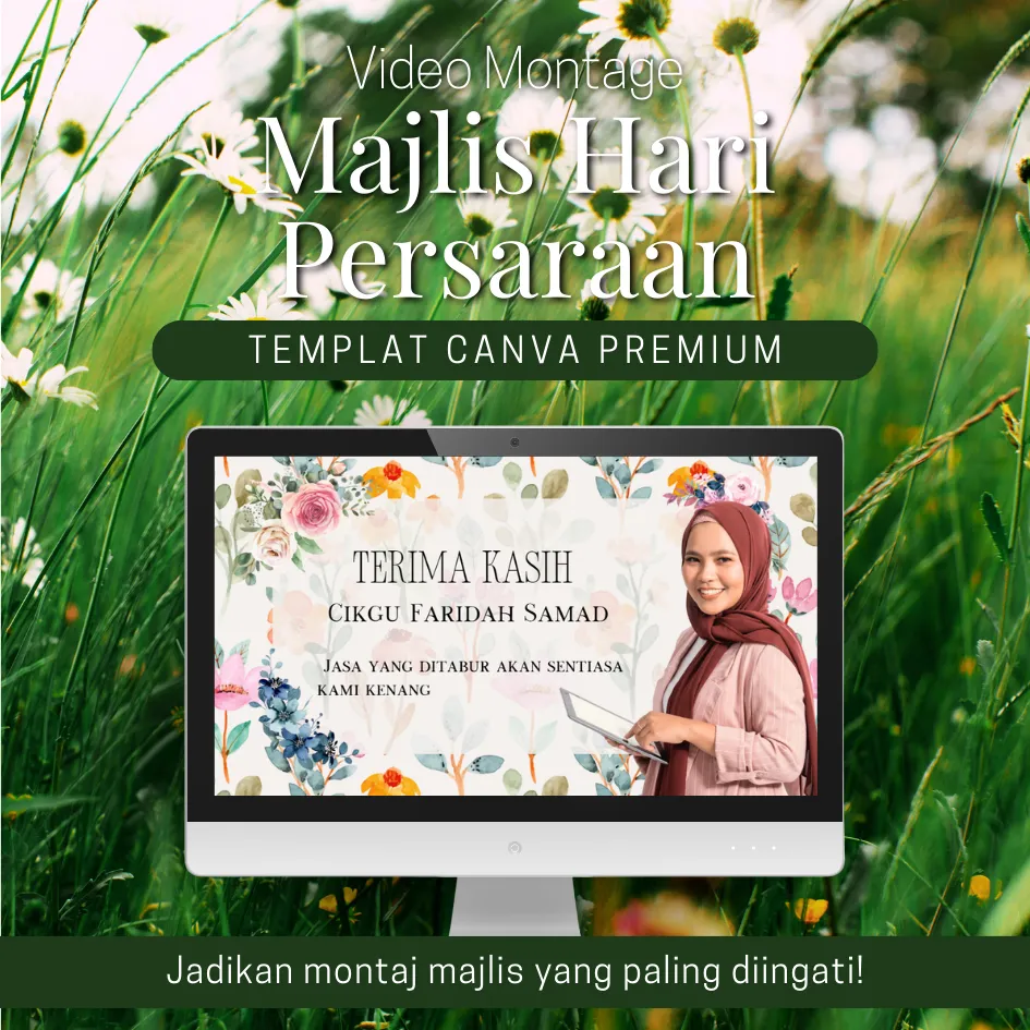 [MHP004] Canva Template - Video Montage Majlis Hari Persaraan MHP004