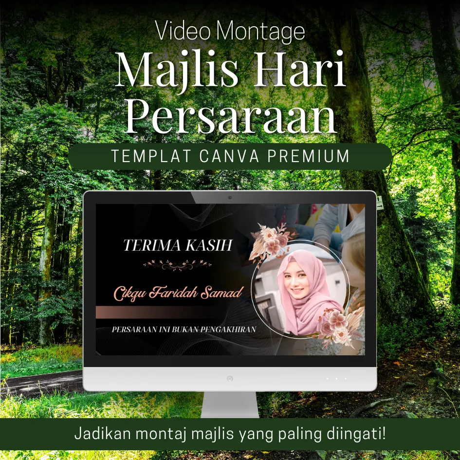 [MHP005] Canva Template - Video Montage Majlis Hari Persaraan MHP005