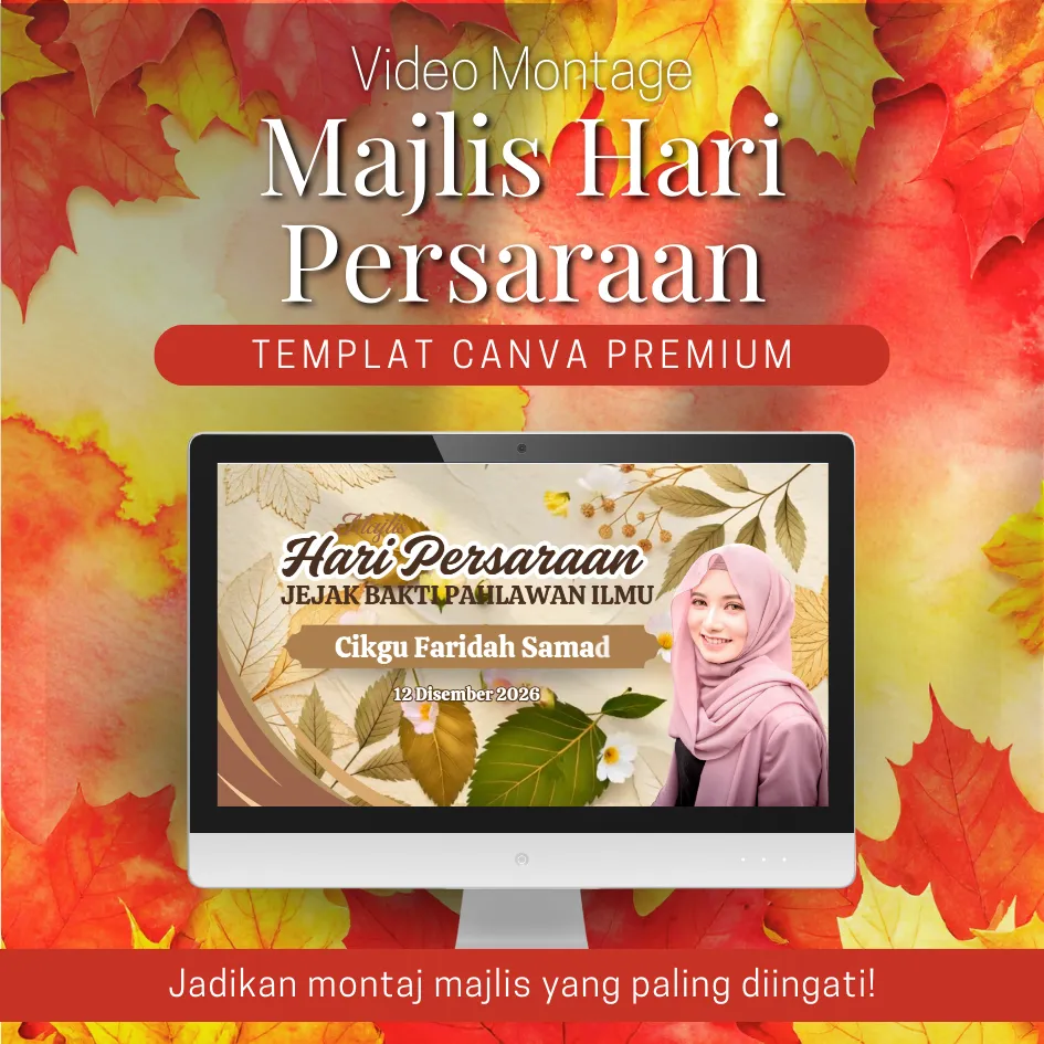 [MHP006] Canva Template - Video Montage Majlis Hari Persaraan MHP006