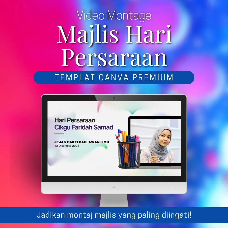 [MHP007] Canva Template - Video Montage Majlis Hari Persaraan MHP007