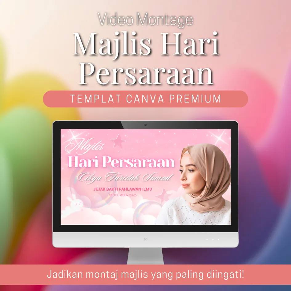 [MHP008] Canva Template - Video Montage Majlis Hari Persaraan MHP008