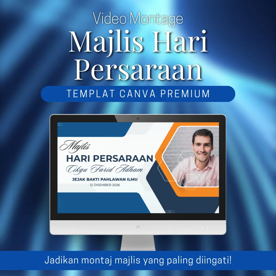 [MHP009] Canva Template - Video Montage Majlis Hari Persaraan MHP009