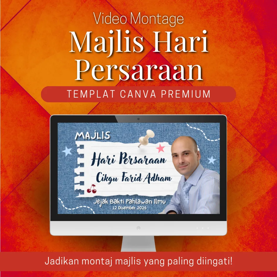 [MHP010] Canva Template - Video Montage Majlis Hari Persaraan MHP010