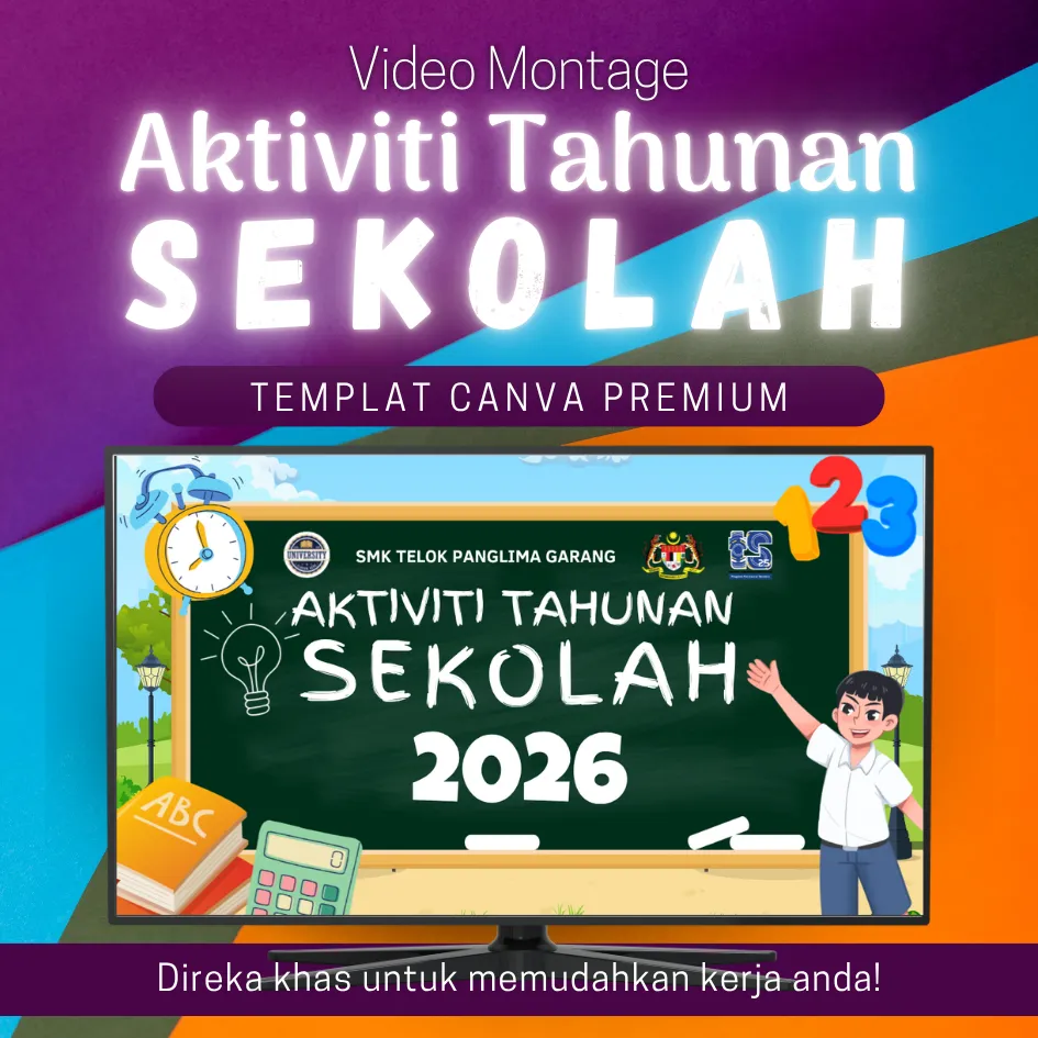 [MATS005] Canva Template - Video Montage Aktiviti Tahunan Sekolah MATS005
