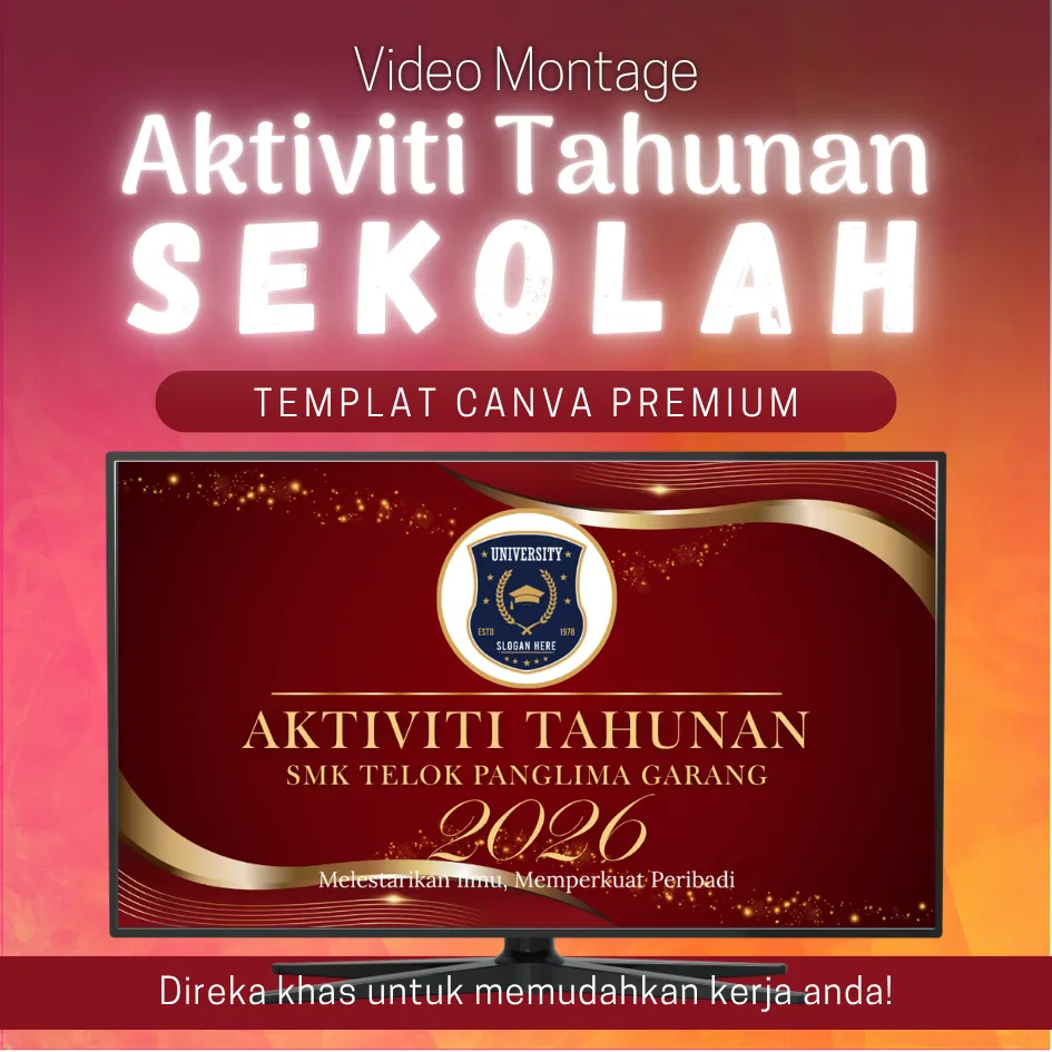 Canva Template - Video Montage Aktiviti Tahunan Sekolah MATS010