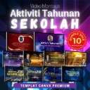 BUNDLE - Canva Template Video Montage Aktiviti Tahunan Sekolah BMATS001