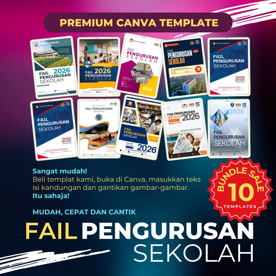 BUNDLE - Canva Template Fail Pengurusan Sekolah BFPS001