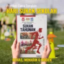 Canva Template - Buku Aturcara Hari Sukan Tahunan Sekolah PHS006