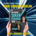 Canva Template - Buku Aturcara Hari Sukan Tahunan Sekolah PHS009