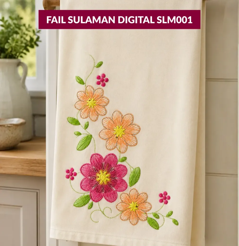 [SLM001] Fail Sulaman Digital Sedia untuk Mesin Sulam - SLM001