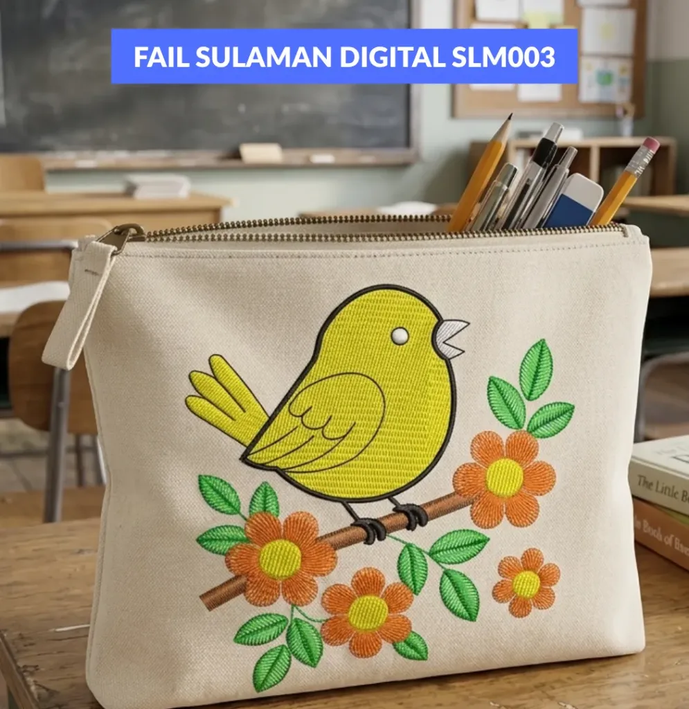 [SLM003] Fail Sulaman Digital Sedia untuk Mesin Sulam - SLM003