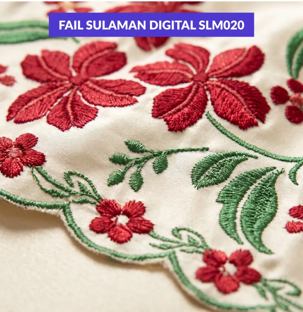 [SLM020] Fail Sulaman Digital Sedia untuk Mesin Sulam - SLM020