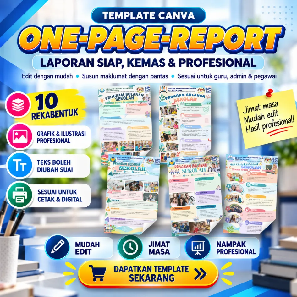 BUNDLE ONE-PAGE-REPORT - Canva Template OPR002